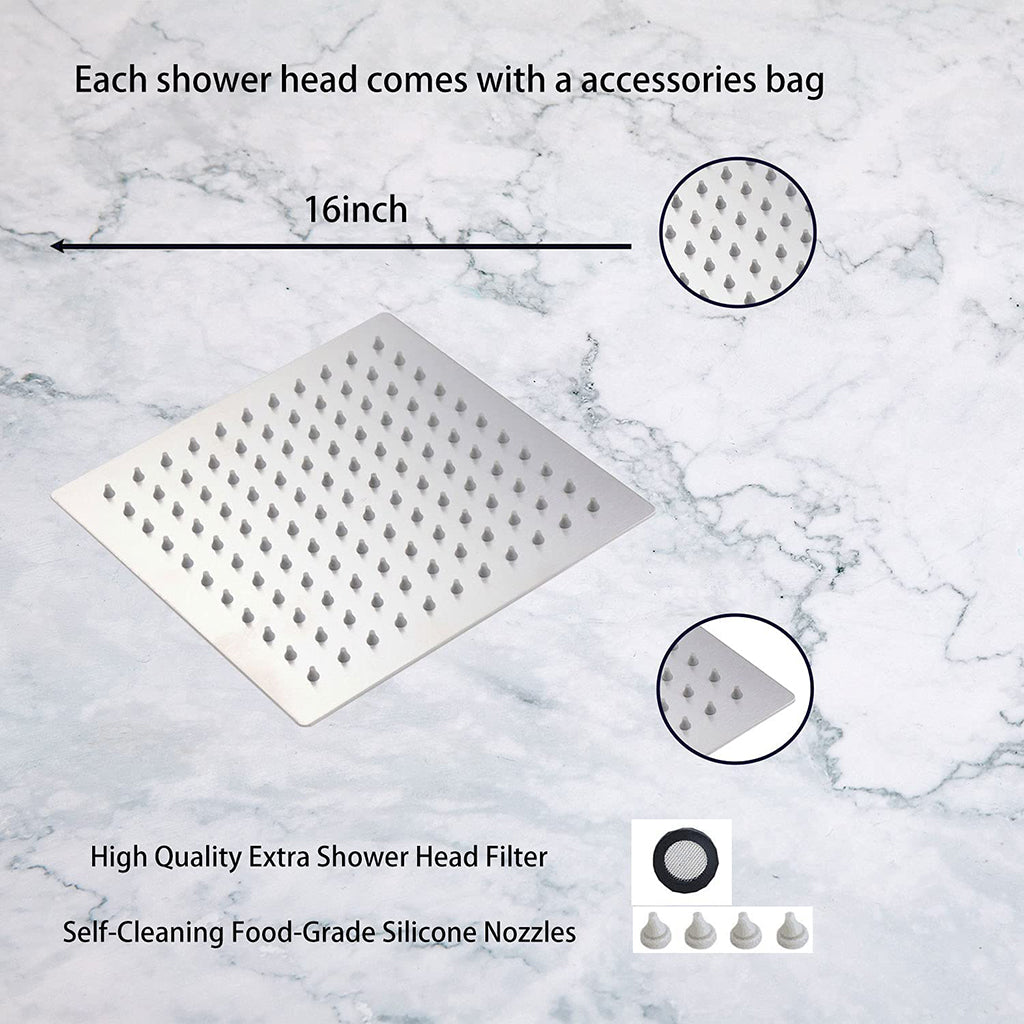 Luk 2 Sharp Nozzle Shower Head - Wall Or Ceiling Mount
