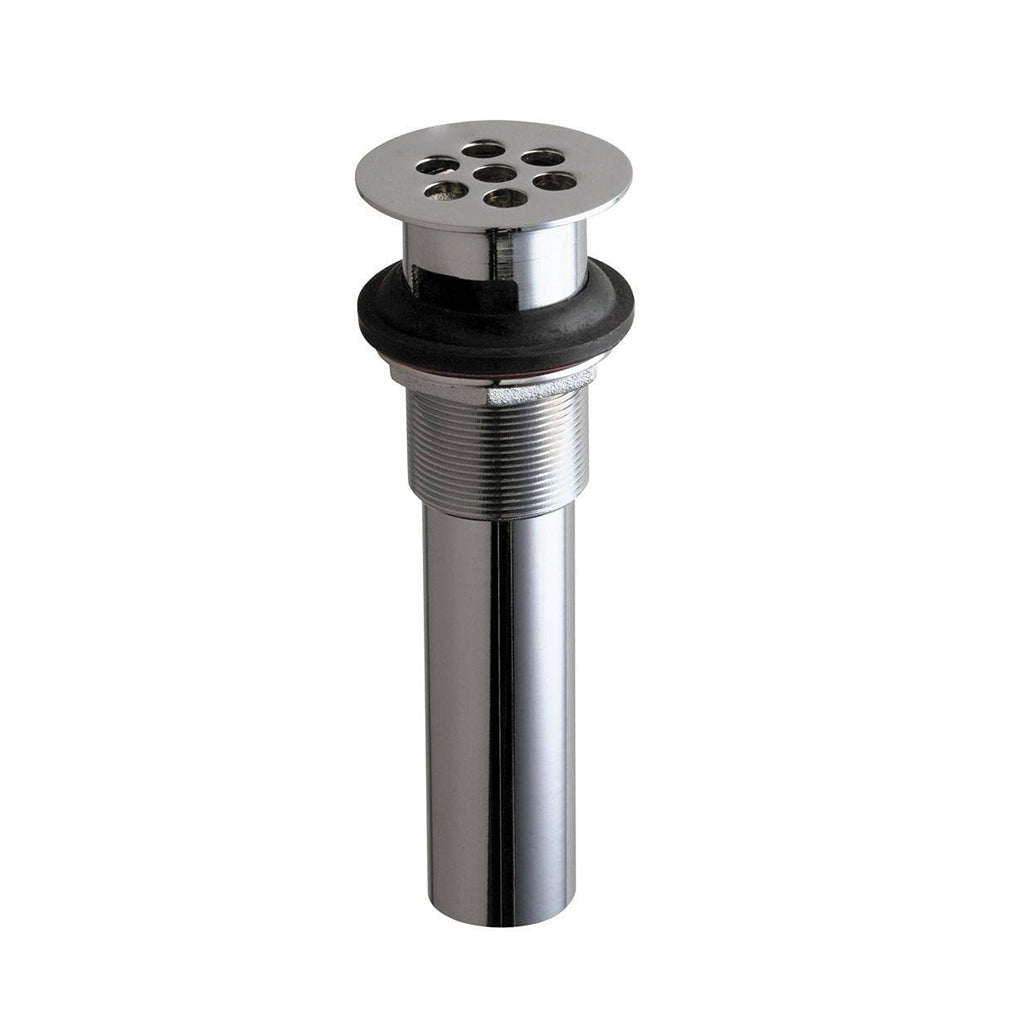 Universal Without Overflow Sink Drain - Drop-In - 2" Brass/Polished Chrome