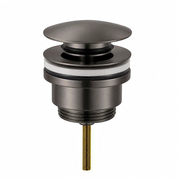 Universal Click-Clack Sink Drain - Drop-In - 2" Brass/Gun Metal
