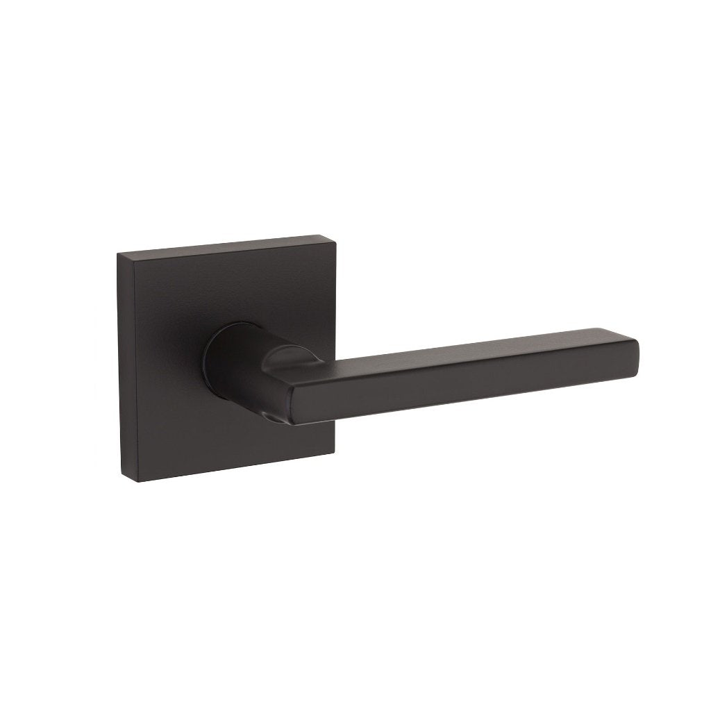 Princeton Half Dummy Door Leverset - Single Hole - 4" Zinc/Matt Black