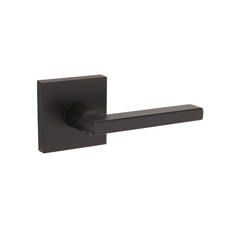 Princeton Half Dummy Door Leverset - Single Hole - 4" Zinc/Matt Black