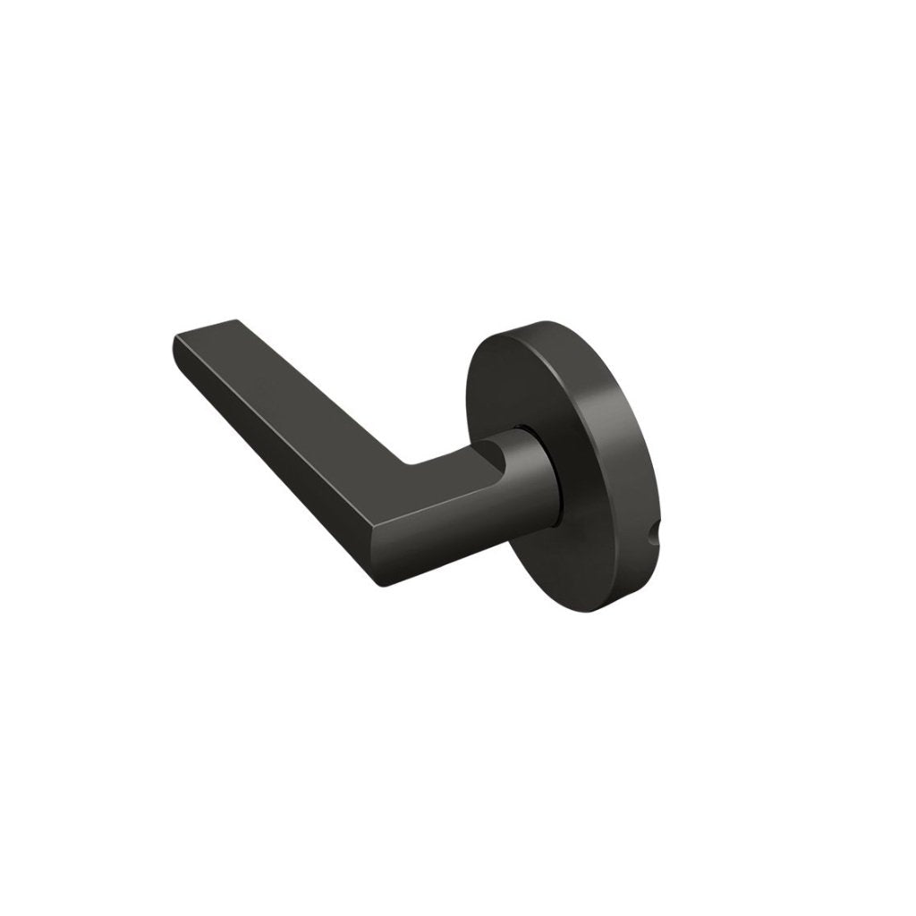 Princeton Half Dummy Door Leverset - Single Hole - 5" Zinc/Matt Black