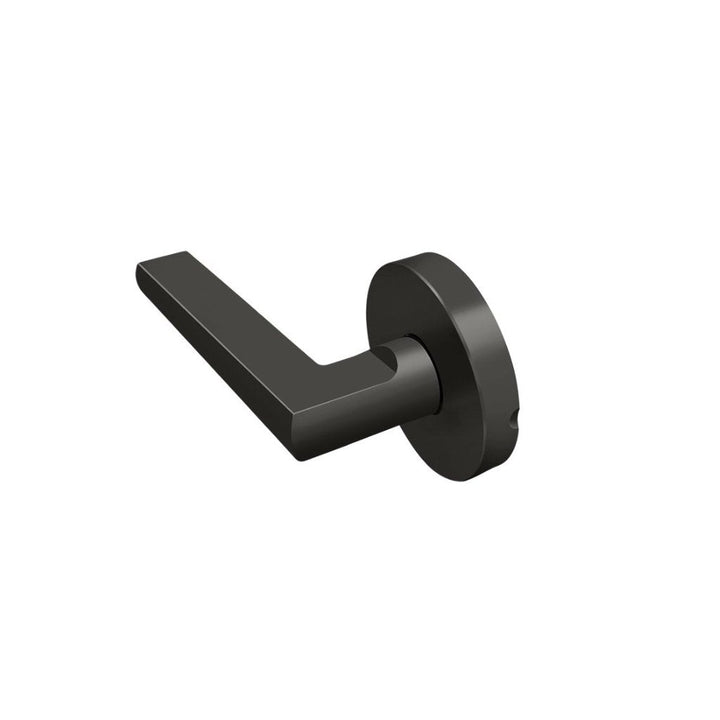 Princeton Half Dummy Door Leverset - Single Hole - 5" Zinc/Matt Black