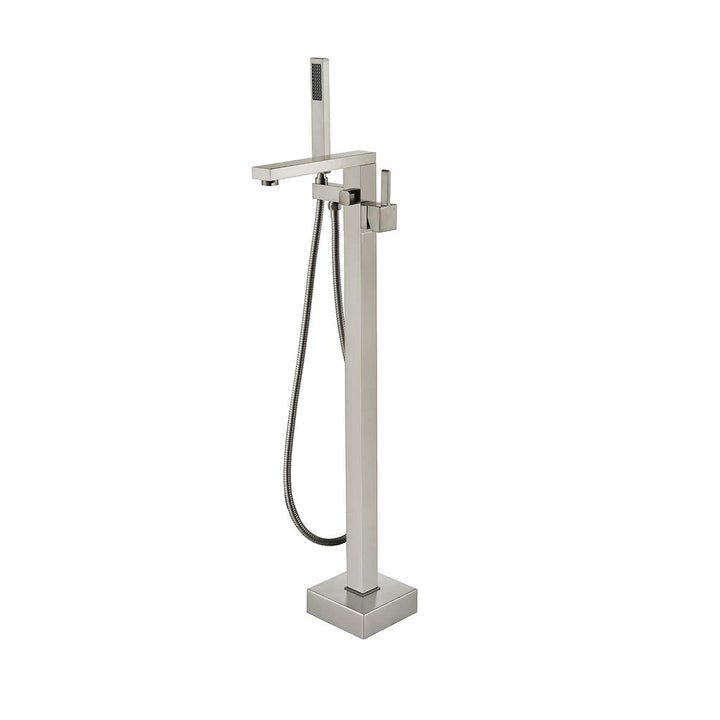 Devon Tub Faucet - Free Standing - 35" Brass/Brushed Nickel