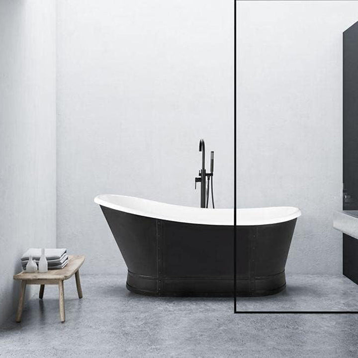 Metro Tub Faucet - Free Standing - 43" Brass/Matt Black