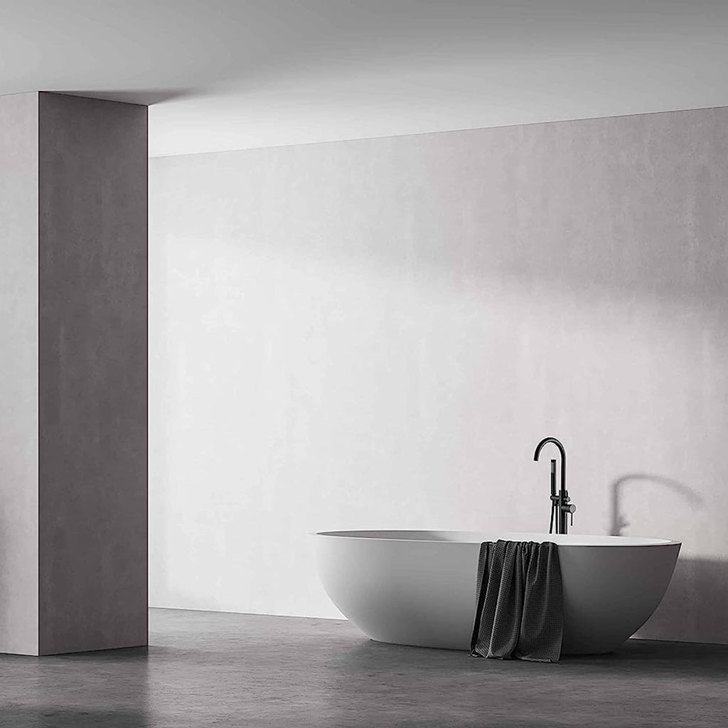 Metro Tub Faucet - Free Standing - 43" Brass/Matt Black