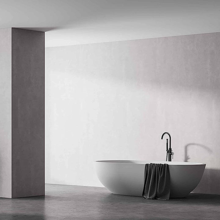 Metro Tub Faucet - Free Standing - 43" Brass/Matt Black