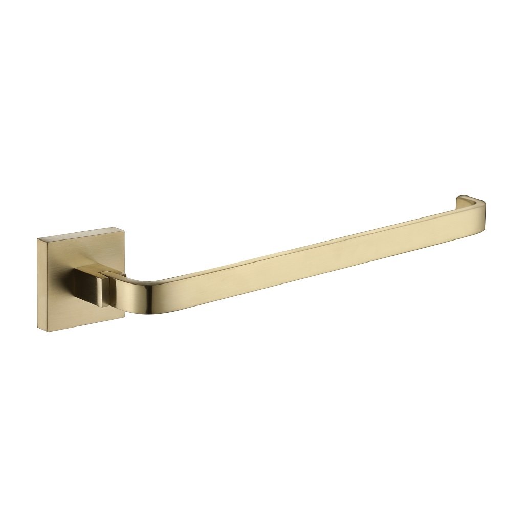 Line Towel Ring - Wall Mount - 9" Brass/Satin Brass