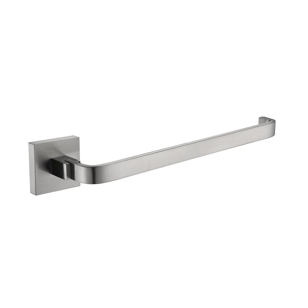 Line Towel Ring - Wall Mount - 9" Brass/Brushed Nickel