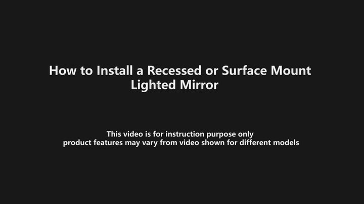 Milan Led Vanity Mirror - Wall Mount - 32" Glass/Glass